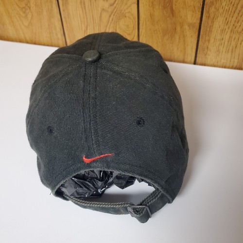 Vintage 90s Nike Air Max Spell Out Sheild Logo Strapback CAP HAT Distressed Used - Picture 4 of 11