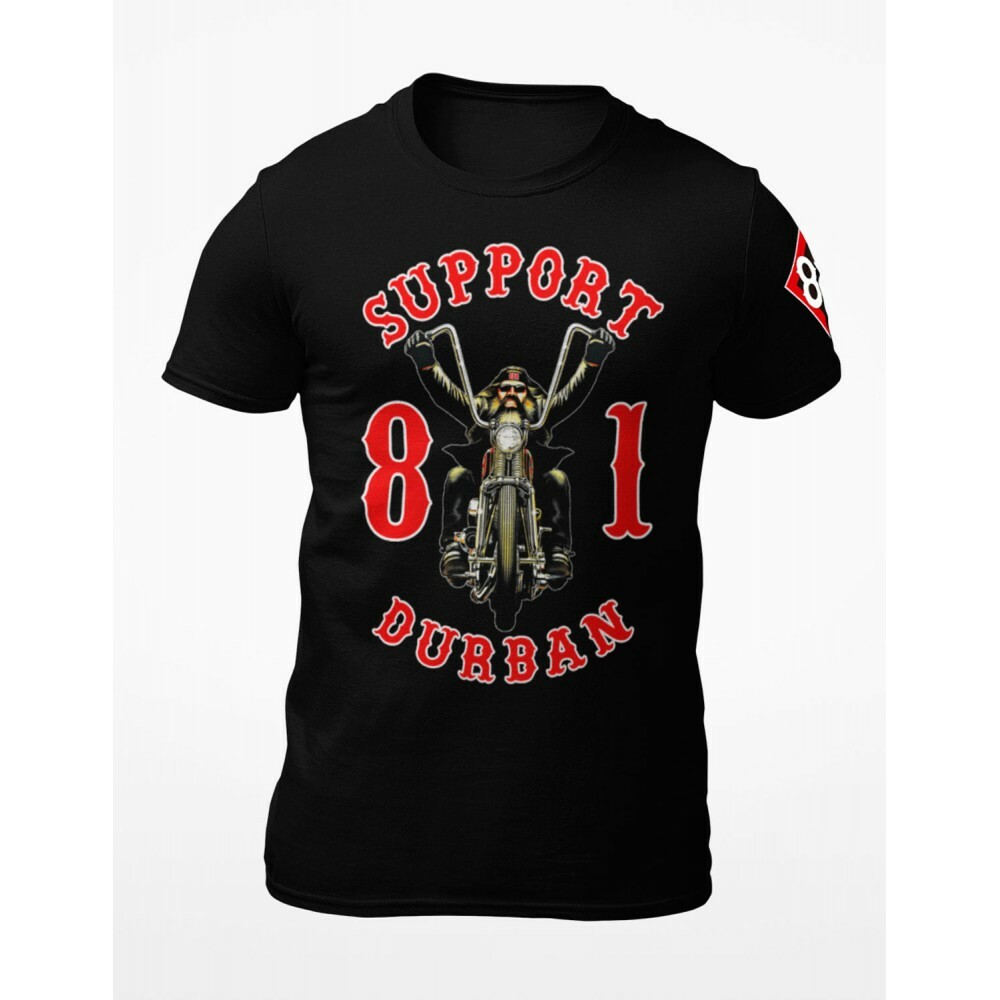 49 Hells Angels South Africa Durban Support 81 T-Shirt schwarz | eBay