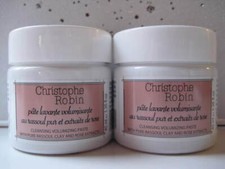 2 X Christophe Robin Cleansing Volumizing Paste 1.35oz/40ml each TRAVEL SIZE NEW