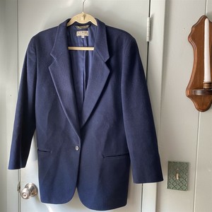 ll bean wool blazer womens