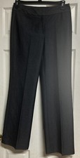Nine West Women's Size 6 Dark Charcoal Gray Cuffed Lined Dress Pants