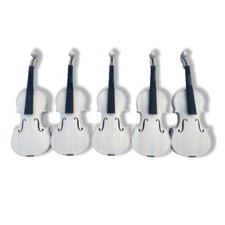 new 4/4 White violin unfinished violin kit violin one piece flame maple 1 pce