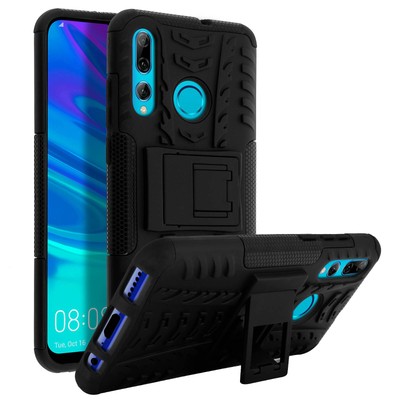 Huawei P Smart Plus 2019 Hybrid Shockproof Case Video Stand Black