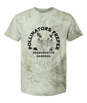 Pollinators Prefer Regenerative Gardens T-Shirt Monarch Bee Hummingbird Tee