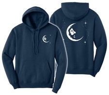 Grateful Dead Jerry Garcia Moon PRINTED Pullover or Zip Up Hoodie Sweatshirt