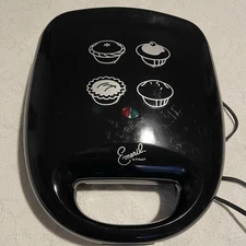 Emeril by T-Fal 6343s1 Cake and Pie Maker Electric Nonstick Plates Black 