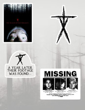Blair Witch Project 4pc Horror Movie Sticker Pack