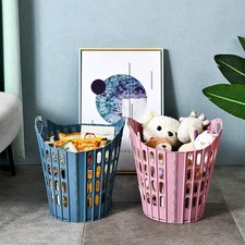 Modern Foldable Laundry Hamper High-capacity Portable Dirty Clothes Organizer