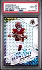2025 Mosaic Men of Mastery Jayden Daniels #5 White Mosaic Prizm /25 PSA 10