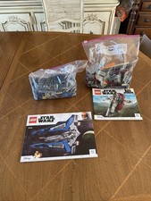 LEGO Star Wars Mandalorian Starfighter, Slave 1 (75316 & 75312) NO FIGURES, Used
