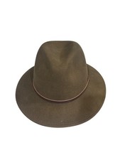 Will + Bear William Brown Hat Size Small 100% Wool Fedora Hat /Leather Band