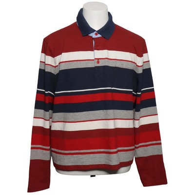 Walbusch, Rugby Shirt, Größe: 54, Rot/Blau/Weiß, Baumwolle/Elasthan #dH4