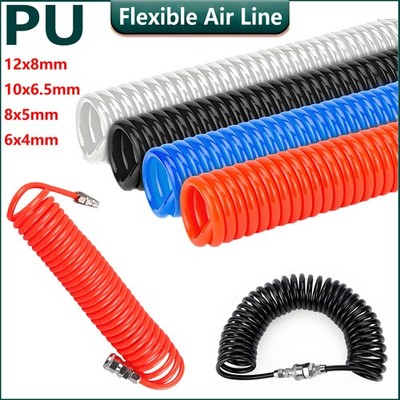 Flexible Compressor Air Line Hose Recoil Coiled Air Tool Length 3/ 6/ 9/ 12/15 M
