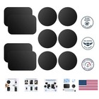 Versatile Magnetic Mount Plates for Smartphones - 10 Pack Waterproof Stickers