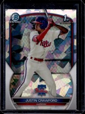 2023 Bowman Justin Crawford Chrome Atomic Refractor 1st Prospect #BCP-3 Phillies