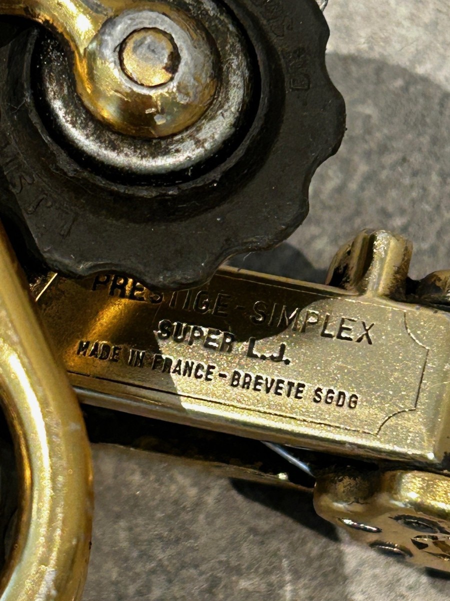 Simplex Gold Super LJ Rear Derailleur, Front Derailleur and Down