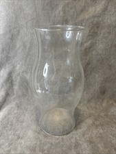 Glass Hurricane Chimney Candle Shade Globe 11.5  Tall 4.5" Flared Base Opening