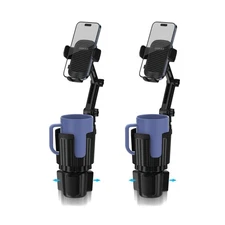 2 Pack Phone Holders for Your Car Cupholder, 2 in 1 Cell Phone Hold... Fast Ship