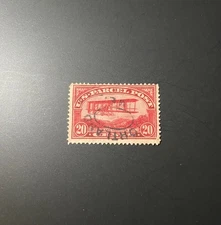 U.S. Scott #Q8 "Airplane Carrying Mail" Back of Book/Parcel Post Used NG HR VF