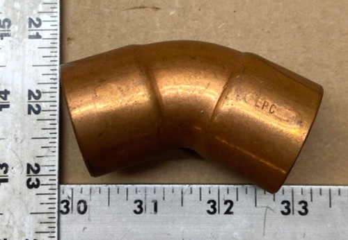EPC COPPER TO COPPER ELBOW FITTING; 45 Degree; 1.5"