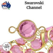 Swarovski Round Channels - 11mm - 2 Hole - 10pcs per pack.