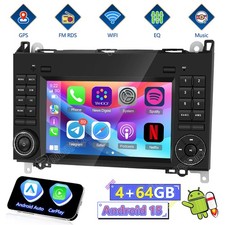 4+64G Android 15 Autoradio Für Mercedes Benz A/B Klasse Sprinter Viano Vito W639