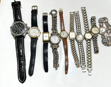 Lote 10 relojes que no funcionan repuestos baterías??  Ver fotos para marcas # 33
