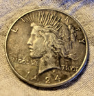 1924  Silver Peace Dollar - Good — photo 1
