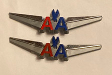 Vintage United Airlines Future Pilot Metal Wing & American Airlines Pins