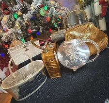 Vintage MCM LUCITE PURSE Confetti Kahn Gilli Florida Dorset HUGE LOT 6 AS-IS