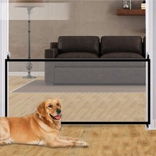 70.9"x28.3" Pet Gate,Baby Gate,Magic Gate Portable Folding mesh gate Safe Gua...