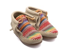 Minnetonka moccasins baby slip on shoe NEW