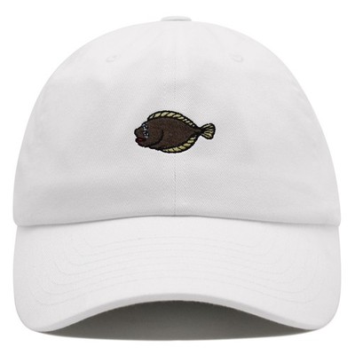 JPAK Halibut Premium Dad Hat Unisex Cotton Adjustable Nautical Seafood Ocean