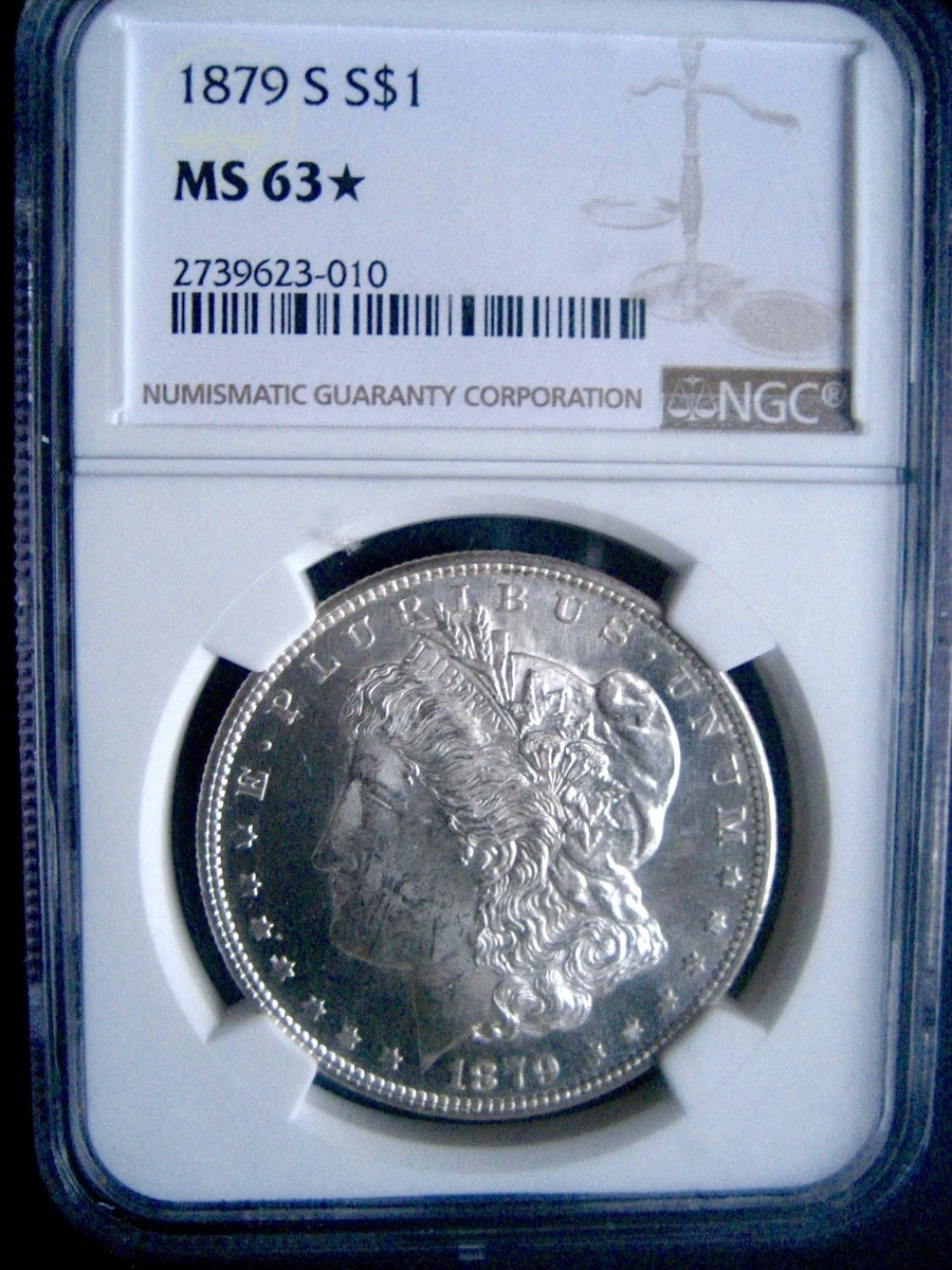 1879 Grade MS 63 Morgan US Dollars for sale | eBay