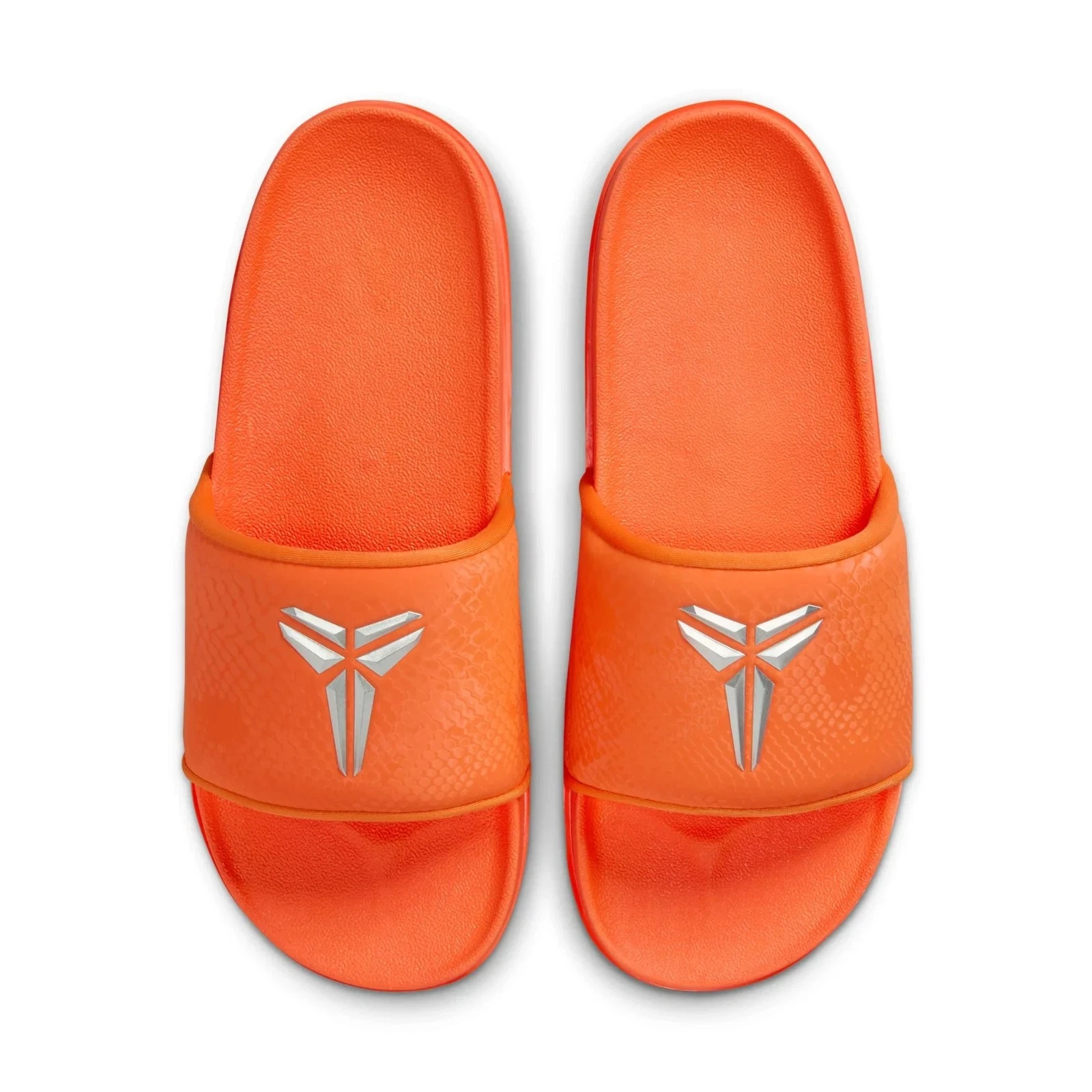 Nike Kobe Offcourt Slide Size 11 Orange Silver Open Toe Sandals IF2870-800 New