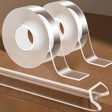 2Pack Baby Proofing Edge Protector for Baby,0.8in x 9.84ft,Clear Edge Protect...