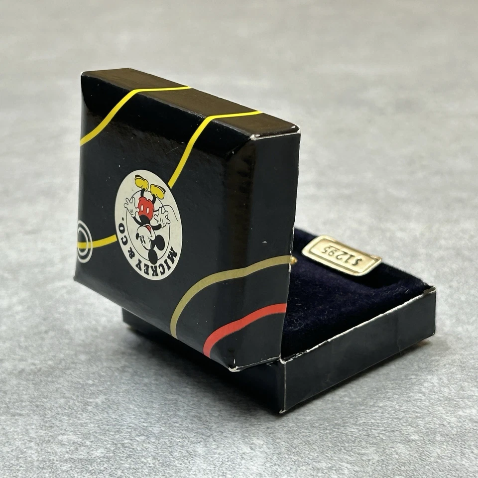 Vintage Colibri Disney Mickey & Co Tie Tack Gold Tone Mickey Mouse New In Box - Image 3 of 4