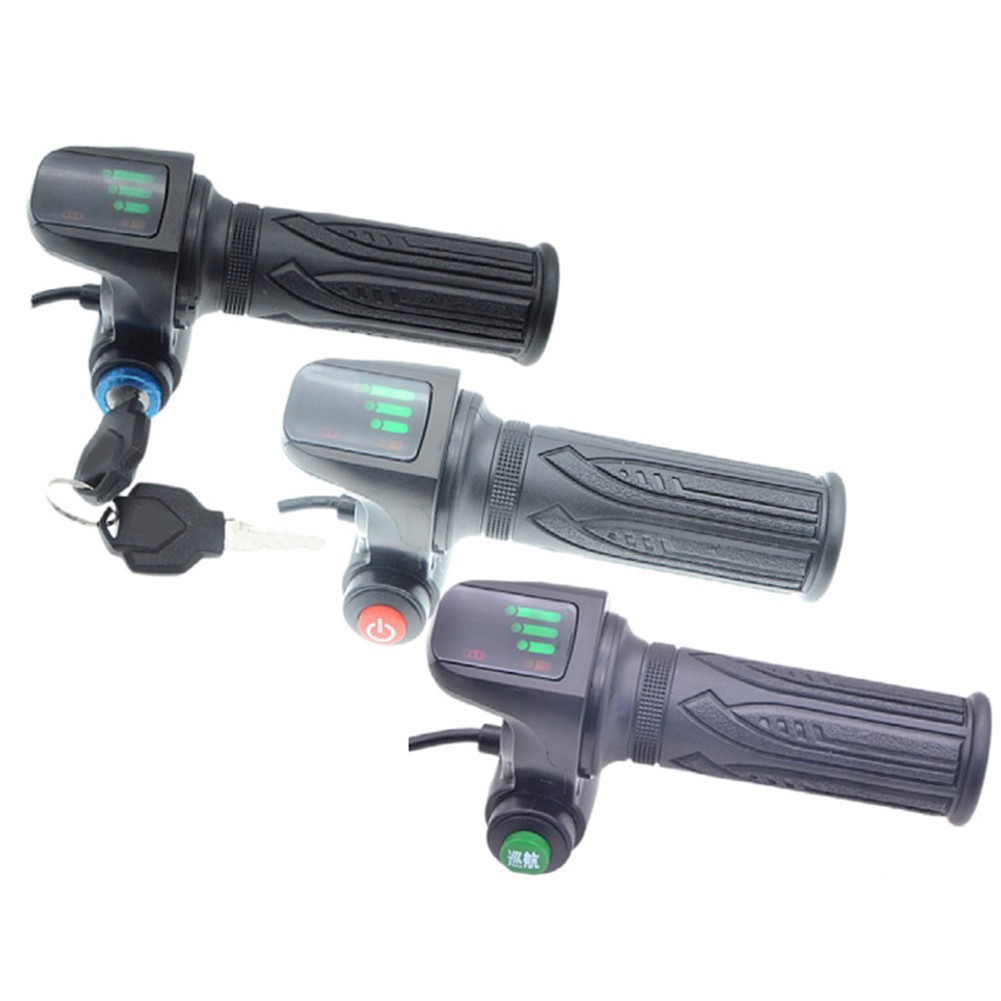 per ebike impugnatura acceleratore per batterie litio 48V ABS + materiale gomma foto 2