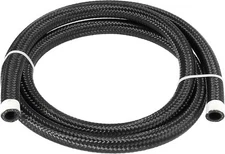 X AUTOHAUX 5ft 8AN Fuel Hose AN8 1/2" Universal Braided Nylon 5 ft., Black 