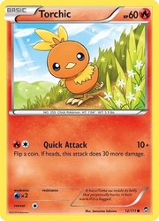 Torchic 12/111 Furious Fists Common