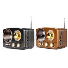 Retro Radio AM/FM/SW Speaker AUX USB TF Card Music Stereo MP3 Player Portable