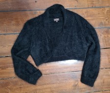Phase Eight: Women's Fluffy Angora Bolero, Black, Size 10