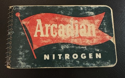 #ad #ad Vintage Arcadian Nitrogen Notebook 1962 Farm Ephemera Allied Chemical $19.99
