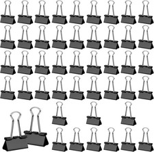 180 Pcs Large Binder Clips, 1.26 in/32mm Clips Office Supplies, Paper Clamps,...