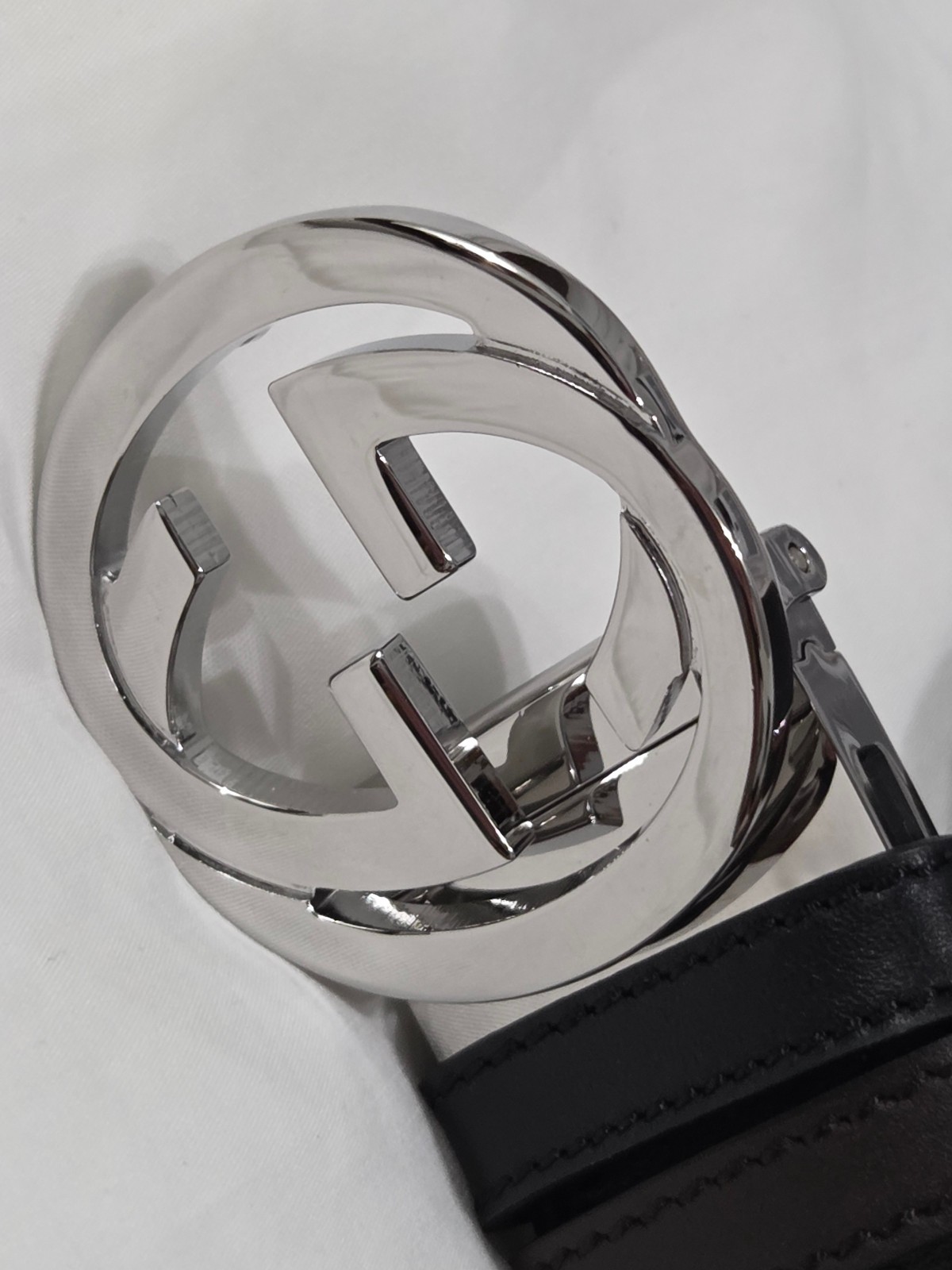 Authentic Reversible Black & Brown Leather Gucci … - image 16