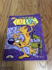 Vtg Nickelodeon 1999 CATDOG Cat Dog Sticker Coloring Art Book