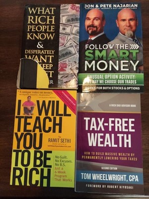 Wealth book lot I iwll teach you to be rich, what Rich people know tax free & fo