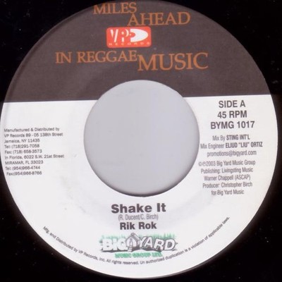 Rik Rok - Shake It / Birch In A Mirror, 7'', (Vinyl)