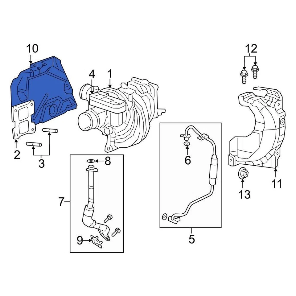 For Jeep Grand Cherokee 2024 Jeep 5048574AF Exhaust Heat Shield - Image 4 of 4