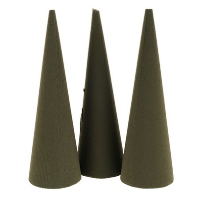  3 Pcs Christmas Flower Foam Artificial Cemetery Cone-shaped Floral